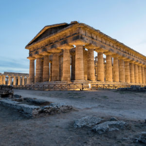 Paestum and mozzarella di bufala farm factory